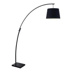 Lampea Lampadaires Lampadaire Design En Métal Noir 188 Cm -Lampadaires || Lustres || Guirlandes et décorations lumineuses Soldes lampadaire design en metal noir 188 cm 4