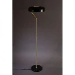 Dutchbone Lampadaires Lampadaire Design Métal Finitions Dorées Noir -Lampadaires || Lustres || Guirlandes et décorations lumineuses Soldes lampadaire design metal finitions dorees noir 2