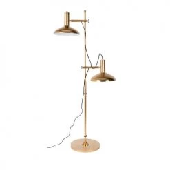Dutchbone Lampadaires Lampadaire Double Fini Laiton Or