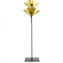 Kare Design Lampadaires Lampadaire En Acier 2 Abat-jours Feuilles Ginkgo Dorées H172 -Lampadaires || Lustres || Guirlandes et décorations lumineuses Soldes lampadaire en acier 2 abat jours feuilles ginkgo dorees h172 4