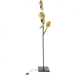 Kare Design Lampadaires Lampadaire En Acier 3 Abat-jours Feuilles Ginkgo Dorées H182 -Lampadaires || Lustres || Guirlandes et décorations lumineuses Soldes lampadaire en acier 3 abat jours feuilles ginkgo dorees h182 4
