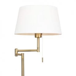 QAZQA Lampadaires Lampadaire En Acier Bronze -Lampadaires || Lustres || Guirlandes et décorations lumineuses Soldes lampadaire en acier bronze 2