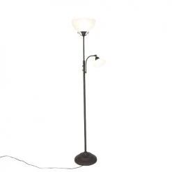 QAZQA Lampadaires Lampadaire En Acier Brun Rouille