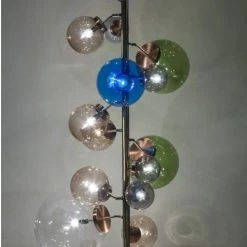 Kare Design Lampadaires Lampadaire En Acier Cuivré 15 Abat-jours En Acrylique H160 -Lampadaires || Lustres || Guirlandes et décorations lumineuses Soldes lampadaire en acier cuivre 15 abat jours en acrylique h160 4