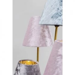 Kare Design Lampadaires Lampadaire En Acier Doré 5 Abat-jours En Velours H163 -Lampadaires || Lustres || Guirlandes et décorations lumineuses Soldes lampadaire en acier dore 5 abat jours en velours h163 2