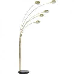 Kare Design Lampadaires Lampadaire En Acier Doré Et Marbre Noir 5 Abat-jours H215 -Lampadaires || Lustres || Guirlandes et décorations lumineuses Soldes lampadaire en acier dore et marbre noir 5 abat jours h215 4