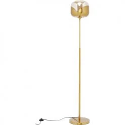 Kare Design Lampadaires Lampadaire En Acier Doré Et Verre H160