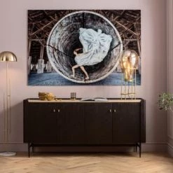 Kare Design Lampadaires Lampadaire En Acier Doré H158 -Lampadaires || Lustres || Guirlandes et décorations lumineuses Soldes lampadaire en acier dore h158 4