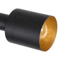 QAZQA Lampadaires Lampadaire En Acier Noir -Lampadaires || Lustres || Guirlandes et décorations lumineuses Soldes lampadaire en acier noir 100