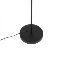 QAZQA Lampadaires Lampadaire En Acier Noir -Lampadaires || Lustres || Guirlandes et décorations lumineuses Soldes lampadaire en acier noir 15