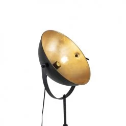 QAZQA Lampadaires Lampadaire En Acier Noir -Lampadaires || Lustres || Guirlandes et décorations lumineuses Soldes lampadaire en acier noir 39