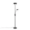 QAZQA Lampadaires Lampadaire En Acier Noir 2 QAZQA Lampadaires Lampadaire En Acier Noir -Lampadaires || Lustres || Guirlandes et décorations lumineuses Soldes lampadaire en acier noir 41