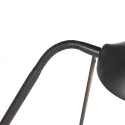 QAZQA Lampadaires Lampadaire En Acier Noir -Lampadaires || Lustres || Guirlandes et décorations lumineuses Soldes lampadaire en acier noir 43