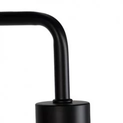 QAZQA Lampadaires Lampadaire En Acier Noir -Lampadaires || Lustres || Guirlandes et décorations lumineuses Soldes lampadaire en acier noir 78