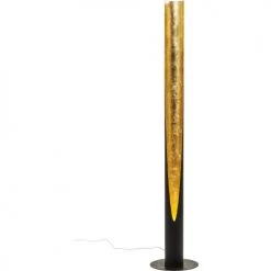 Kare Design Lampadaires Lampadaire En Acier Noir Et Doré H140