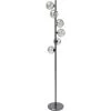 Kare Design Lampadaires Lampadaire En Acier Noir Et Verre H160 -Lampadaires || Lustres || Guirlandes et décorations lumineuses Soldes lampadaire en acier noir et verre h160