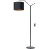 Kare Design Lampadaires Lampadaire En Acier Noir H158 -Lampadaires || Lustres || Guirlandes et décorations lumineuses Soldes lampadaire en acier noir h158