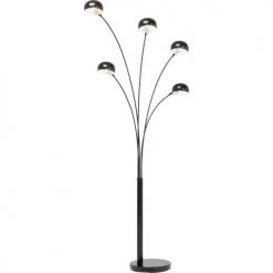 Kare Design Lampadaires Lampadaire En Acier Noir Mat 5 Abat-jours H201 -Lampadaires || Lustres || Guirlandes et décorations lumineuses Soldes lampadaire en acier noir mat 5 abat jours h201 3