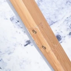 Good & Mojo Lampadaires Lampadaire En Bambou Abat-jour En Lin Gris Clair, H. 167cm -Lampadaires || Lustres || Guirlandes et décorations lumineuses Soldes lampadaire en bambou abat jour en lin gris clair h 167cm 3