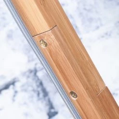 Good & Mojo Lampadaires Lampadaire En Bambou Abat-jour En Lin Gris Clair, H. 174cm -Lampadaires || Lustres || Guirlandes et décorations lumineuses Soldes lampadaire en bambou abat jour en lin gris clair h 174cm 3