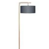 Good & Mojo Lampadaires Lampadaire En Bambou Abat-jour En Lin Gris Foncé, H. 174cm -Lampadaires || Lustres || Guirlandes et décorations lumineuses Soldes lampadaire en bambou abat jour en lin gris fonce h 174cm