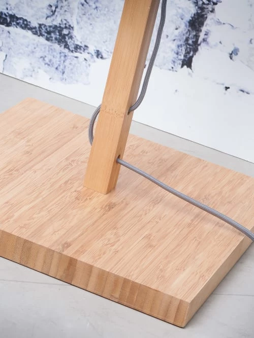 Good & Mojo Lampadaires Lampadaire En Bambou Abat-jour En Lin Lin Clair, H. 167cm 4 Good & Mojo Lampadaires Lampadaire En Bambou Abat-jour En Lin Lin Clair, H. 167cm – Image 2