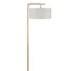 Good & Mojo Lampadaires Lampadaire En Bambou Abat-jour En Lin Lin Clair, H. 174cm -Lampadaires || Lustres || Guirlandes et décorations lumineuses Soldes lampadaire en bambou abat jour en lin lin clair h 174cm