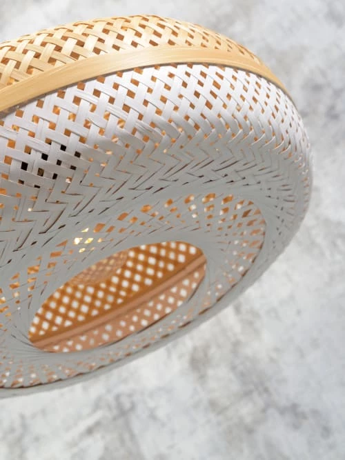 Good & Mojo Lampadaires Lampadaire En Bambou Blanc H176cm 5 Good & Mojo Lampadaires Lampadaire En Bambou Blanc H176cm – Image 3