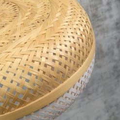 Good & Mojo Lampadaires Lampadaire En Bambou Blanc H207cm -Lampadaires || Lustres || Guirlandes et décorations lumineuses Soldes lampadaire en bambou blanc h207cm 2