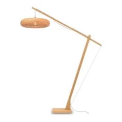 Good & Mojo Lampadaires Lampadaire En Bambou Blanc H207cm -Lampadaires || Lustres || Guirlandes et décorations lumineuses Soldes lampadaire en bambou naturel h207cm 6