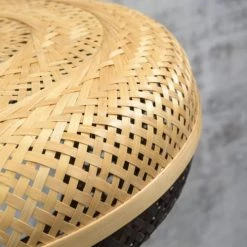 Good & Mojo Lampadaires Lampadaire En Bambou Naturel/noir, H. 176cm -Lampadaires || Lustres || Guirlandes et décorations lumineuses Soldes lampadaire en bambou naturel noir h 176cm 2