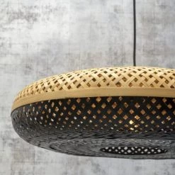 Good & Mojo Lampadaires Lampadaire En Bambou Noir/naturel, H. 176cm -Lampadaires || Lustres || Guirlandes et décorations lumineuses Soldes lampadaire en bambou noir naturel h 176cm 9