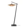 Good & Mojo Lampadaires Lampadaire En Bambou Noir Suspendu H176cm -Lampadaires || Lustres || Guirlandes et décorations lumineuses Soldes lampadaire en bambou noir suspendu h176cm