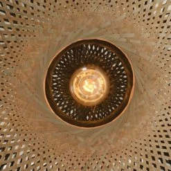 Good & Mojo Lampadaires Lampadaire En Bambou Noir Suspendu H176cm -Lampadaires || Lustres || Guirlandes et décorations lumineuses Soldes lampadaire en bambou noir suspendu h176cm 5