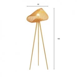 Now’s Home Lampadaires Lampadaire En Bambou Pieds En Bois H165 -Lampadaires || Lustres || Guirlandes et décorations lumineuses Soldes lampadaire en bambou pieds en bois h165 5