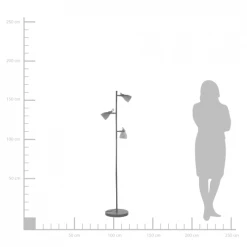 Beliani Lampadaires Lampadaire En Béton -Lampadaires || Lustres || Guirlandes et décorations lumineuses Soldes lampadaire en beton 1