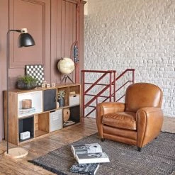 Maisons Du Monde Lampadaires Lampadaire En Bois D'acacia Et Métal Noir H162 -Lampadaires || Lustres || Guirlandes et décorations lumineuses Soldes lampadaire en bois d acacia et metal noir h162 1000 9 1 221196 3