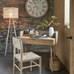 Maisons Du Monde Lampadaires Lampadaire En Bois D'eucalyptus Et Abat-jour En Fil De Coton Tressé Main écru H162 -Lampadaires || Lustres || Guirlandes et décorations lumineuses Soldes lampadaire en bois d eucalyptus et abat jour en fil de coton tresse main ecru h162 1000 16 23 223022 3