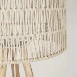 Maisons Du Monde Lampadaires Lampadaire En Bois D'eucalyptus Et Abat-jour En Fil De Coton Tressé Main écru H162 -Lampadaires || Lustres || Guirlandes et décorations lumineuses Soldes lampadaire en bois d eucalyptus et abat jour en fil de coton tresse main ecru h162 1000 16 23 223022 4