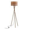 Rendez Vous Déco Lampadaires Lampadaire En Bois D'hêtre Et Feuille De Bois -Lampadaires || Lustres || Guirlandes et décorations lumineuses Soldes lampadaire en bois d hetre et feuille de bois