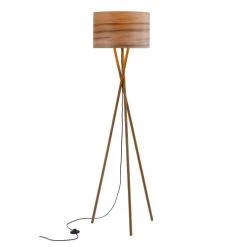 Rendez Vous Déco Lampadaires Lampadaire En Bois D'hêtre Et Feuille De Bois -Lampadaires || Lustres || Guirlandes et décorations lumineuses Soldes lampadaire en bois d hetre et feuille de bois 2