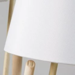 Maisons Du Monde Lampadaires Lampadaire En Bois Flotté Et Abat-jour Blanc H159 -Lampadaires || Lustres || Guirlandes et décorations lumineuses Soldes lampadaire en bois flotte et abat jour blanc h159 1000 12 40 190854 2