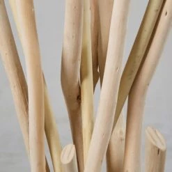 Maisons Du Monde Lampadaires Lampadaire En Bois Flotté Et Abat-jour Blanc H159 -Lampadaires || Lustres || Guirlandes et décorations lumineuses Soldes lampadaire en bois flotte et abat jour blanc h159 1000 12 40 190854 3