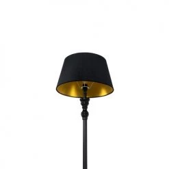 QAZQA Lampadaires Lampadaire En Bois Noir -Lampadaires || Lustres || Guirlandes et décorations lumineuses Soldes lampadaire en bois noir 2