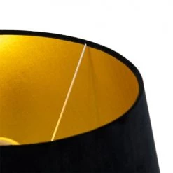 QAZQA Lampadaires Lampadaire En Bois Noir -Lampadaires || Lustres || Guirlandes et décorations lumineuses Soldes lampadaire en bois noir 5