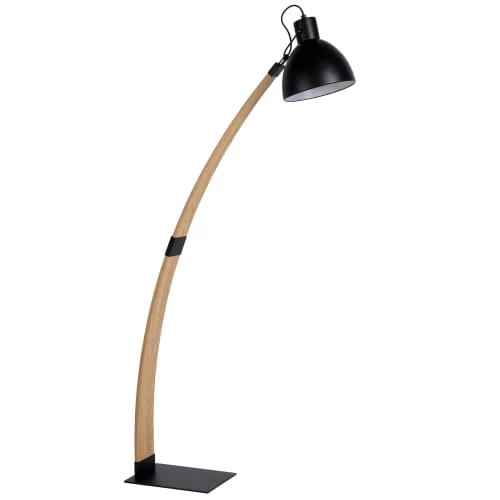 Lucide Lampadaires Lampadaire En Bois Noir 5 Lucide Lampadaires Lampadaire En Bois Noir – Image 3