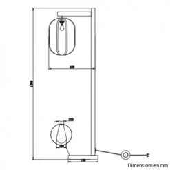 Keria Lampadaires Lampadaire En Canage Naturel -Lampadaires || Lustres || Guirlandes et décorations lumineuses Soldes lampadaire en canage naturel 3
