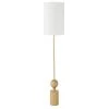Maisons Du Monde Lampadaires Lampadaire En Chêne Et Abat-jour En Coton Blanc H151 -Lampadaires || Lustres || Guirlandes et décorations lumineuses Soldes lampadaire en chene et abat jour en coton blanc h151 1000 1 15 222973 1