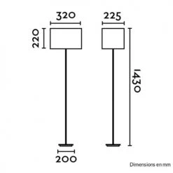 Keria Lampadaires Lampadaire En Fabric Blanc -Lampadaires || Lustres || Guirlandes et décorations lumineuses Soldes lampadaire en fabric blanc 6