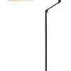 It's About Romi Lampadaires Lampadaire En Fer Abat-jour En Coton Blanc, H. 190cm